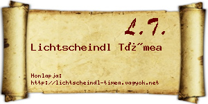 Lichtscheindl Tímea névjegykártya